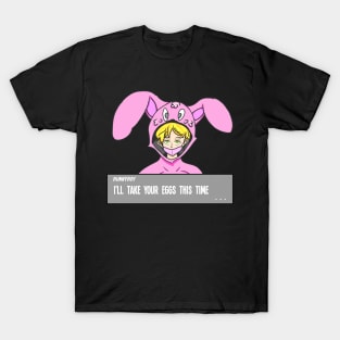 Easter bunnyboy RPG Gaming Style pink T-Shirt